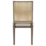 Matisse Woven Rattan Back Dining Side Chair Brown (Set of 2) - Home Elegance USA