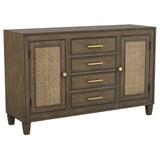 Matisse 4-drawer Sideboard Buffet Cabinet Light Brown - Home Elegance USA