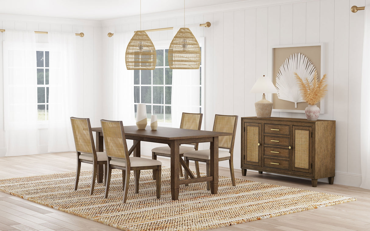 Matisse 4-drawer Sideboard Buffet Cabinet Light Brown - Home Elegance USA