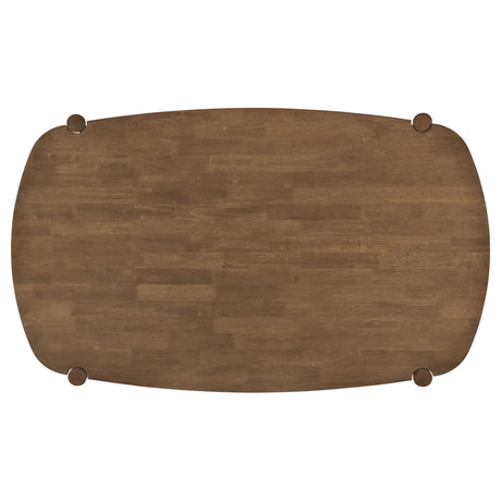 Dining Table 5 Pc Set - Dortch 5-piece Oval Solid Wood Dining Set Walnut