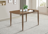 Dining Table - Dortch Oval Solid Wood Dining Table Walnut