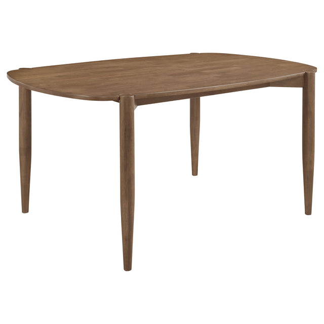 Dining Table - Dortch Oval Solid Wood Dining Table Walnut