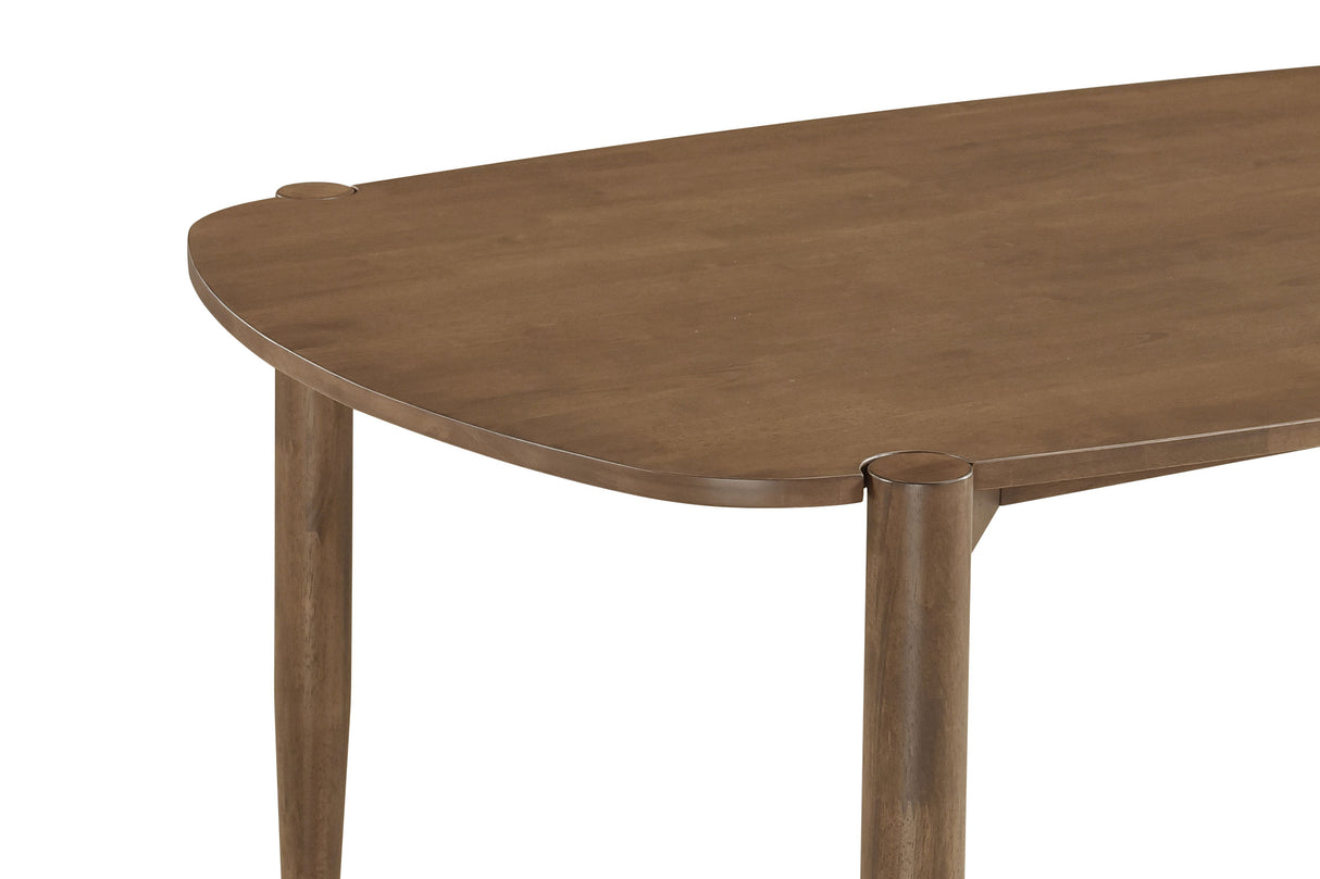 Dining Table - Dortch Oval Solid Wood Dining Table Walnut