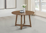 Dinah Round Solid Wood Dining Table Walnut | Coaster | Home Elegance USA