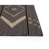 Asana Hand - Woven Rug - Charcoal / Beige - 8'' X 10'' | Sunpan - SUNPAN - 108750 - Home Elegance USA - 3