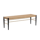 Bondi Bench - Black | Sunpan - SUNPAN - 108780 - Home Elegance USA - 1