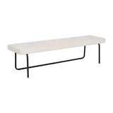 Casimir Bench - Chacha Cream | Sunpan - SUNPAN - 108907 - Home Elegance USA - 1