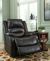 Ashley Black Yandel Power Lift Recliner - Faux Leather - 1090112 - Home Elegance USA - 5