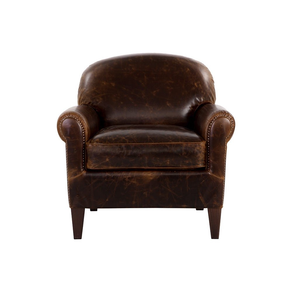 Bastoni Lounge Chair - Chocolate Leather | Sunpan | Home Elegance USA