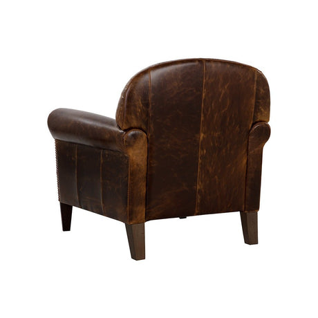 Bastoni Lounge Chair - Chocolate Leather | Sunpan