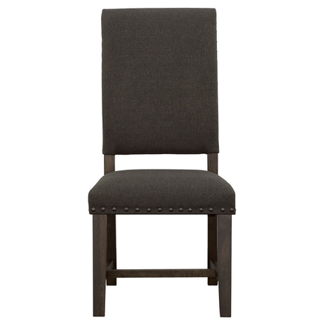 Side Chair - Twain Upholstered Side Chairs Warm Grey (Set of 2)