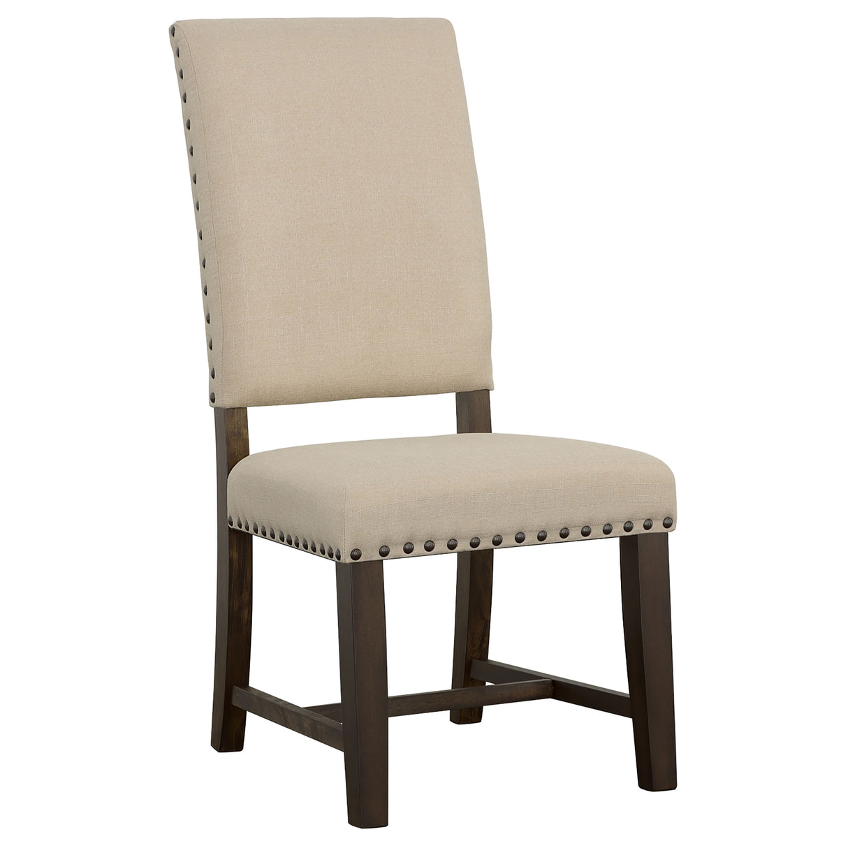 Side Chair - Twain Upholstered Side Chairs Beige (Set of 2)