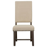 Side Chair - Twain Upholstered Side Chairs Beige (Set of 2)