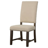 Side Chair - Twain Upholstered Side Chairs Beige (Set of 2)