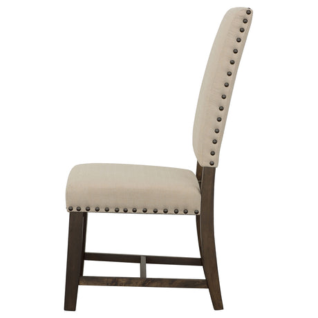 Side Chair - Twain Upholstered Side Chairs Beige (Set of 2)