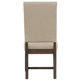 Side Chair - Twain Upholstered Side Chairs Beige (Set of 2)