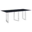 Desden 79-inch Rectangular Sintered Stone Dining Table Grey - Home Elegance USA
