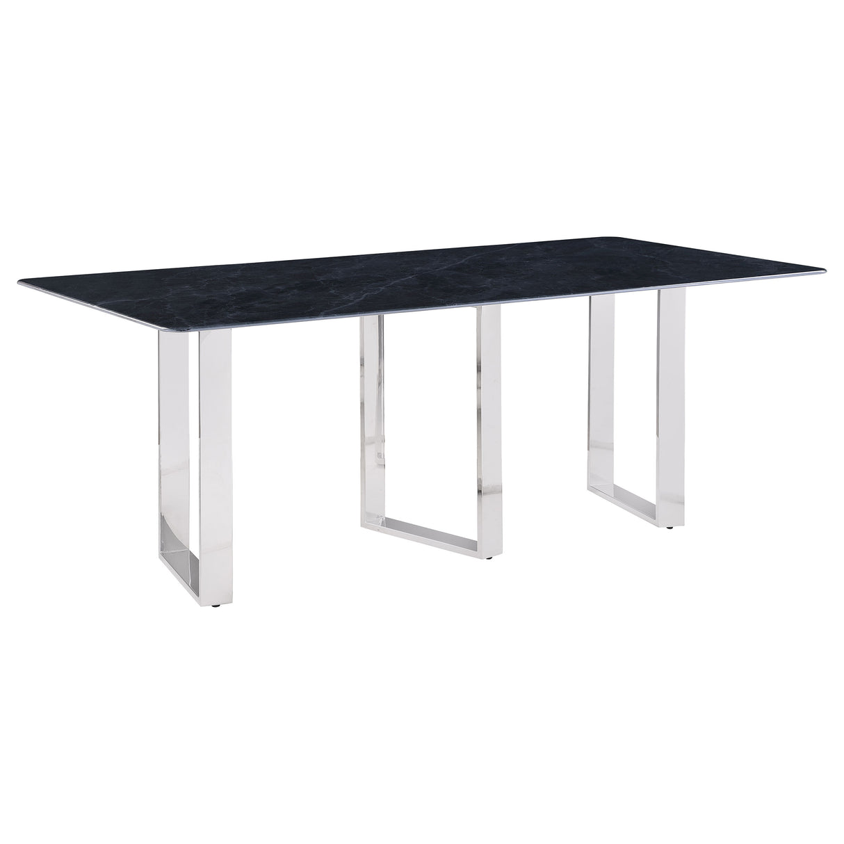 Desden 79-inch Rectangular Sintered Stone Dining Table Grey - Home Elegance USA
