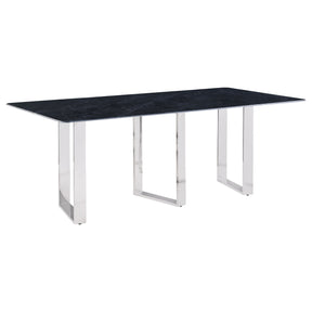 Desden 79-inch Rectangular Sintered Stone Dining Table Grey - Home Elegance USA