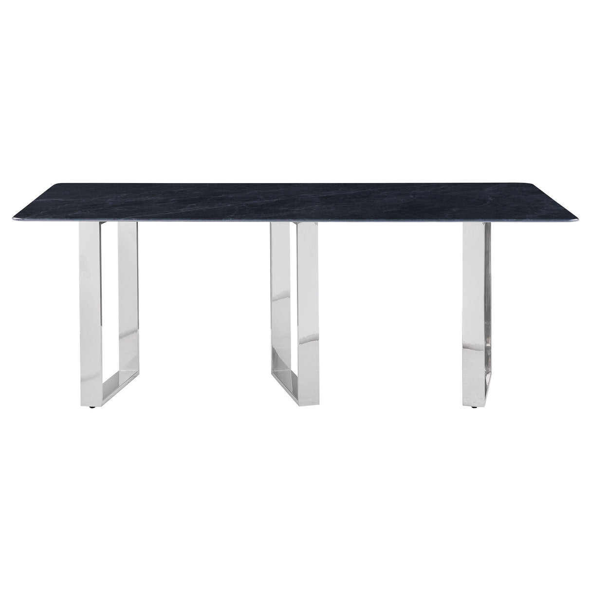 Desden 79-inch Rectangular Sintered Stone Dining Table Grey - Home Elegance USA