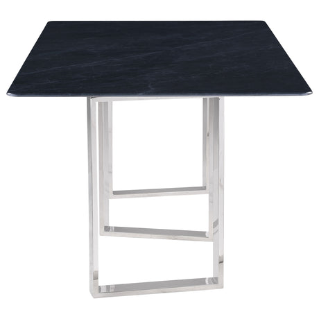 Desden 79-inch Rectangular Sintered Stone Dining Table Grey - Home Elegance USA