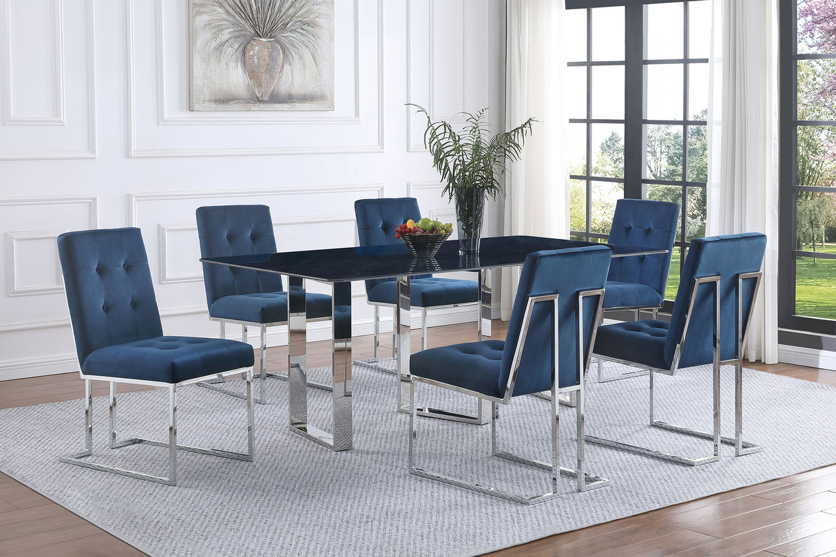 Desden 79-inch Rectangular Sintered Stone Dining Table Grey - Home Elegance USA