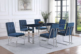Desden 79-inch Rectangular Sintered Stone Dining Table Grey - Home Elegance USA