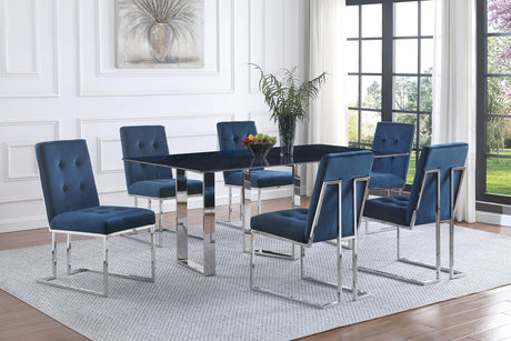 Desden 79-inch Rectangular Sintered Stone Dining Table Grey - Home Elegance USA