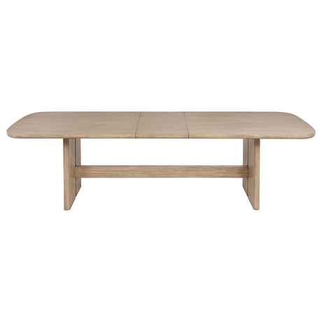 Kailani 110-inch Rectangular Wood Dining Table Beige Oak - Home Elegance USA