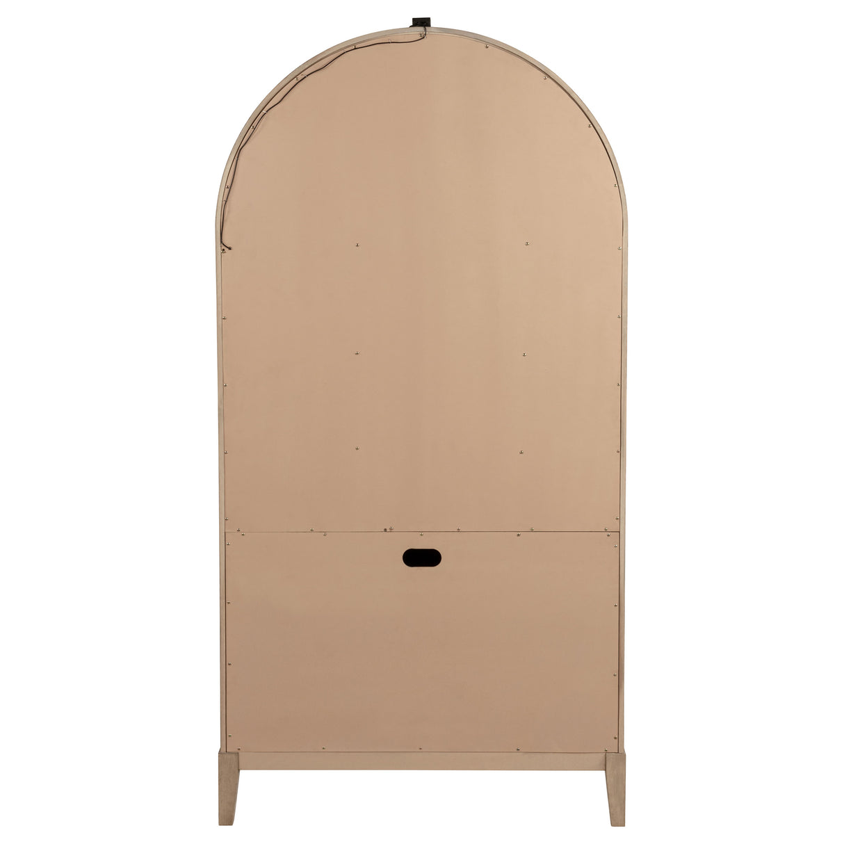 Kailani 4-Door Cane Dining Vitrine Display Cabinet Beige Oak - Home Elegance USA