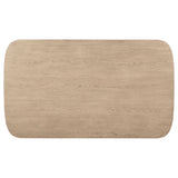 Kailani 8-piece Counter Dining Set with Cabinet Beige Oak - Home Elegance USA