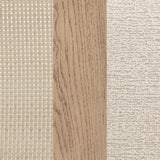 Kailani 8-piece Counter Dining Set with Cabinet Beige Oak - Home Elegance USA