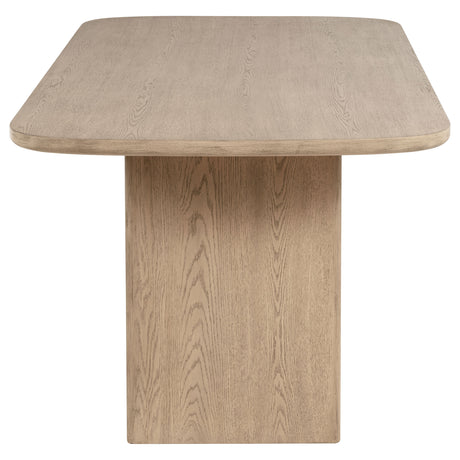Kailani Cane Counter Height Storage Dining Table Beige Oak - Home Elegance USA