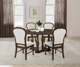 Landon 5-piece 60-inch Round Dining Table Set Rich Brown - Home Elegance USA