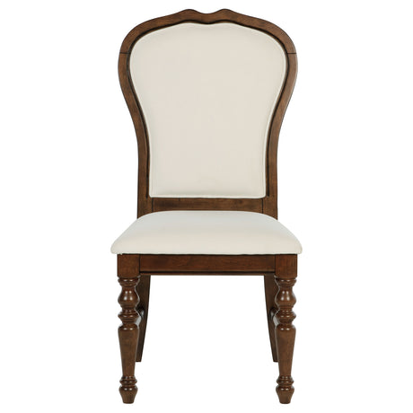 Landon 5-piece 60-inch Round Dining Table Set Rich Brown - Home Elegance USA