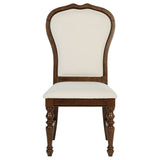 Landon Upholstered Dining Side Chair Rich Brown (Set of 2)