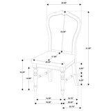 Landon Upholstered Dining Side Chair Rich Brown (Set of 2)