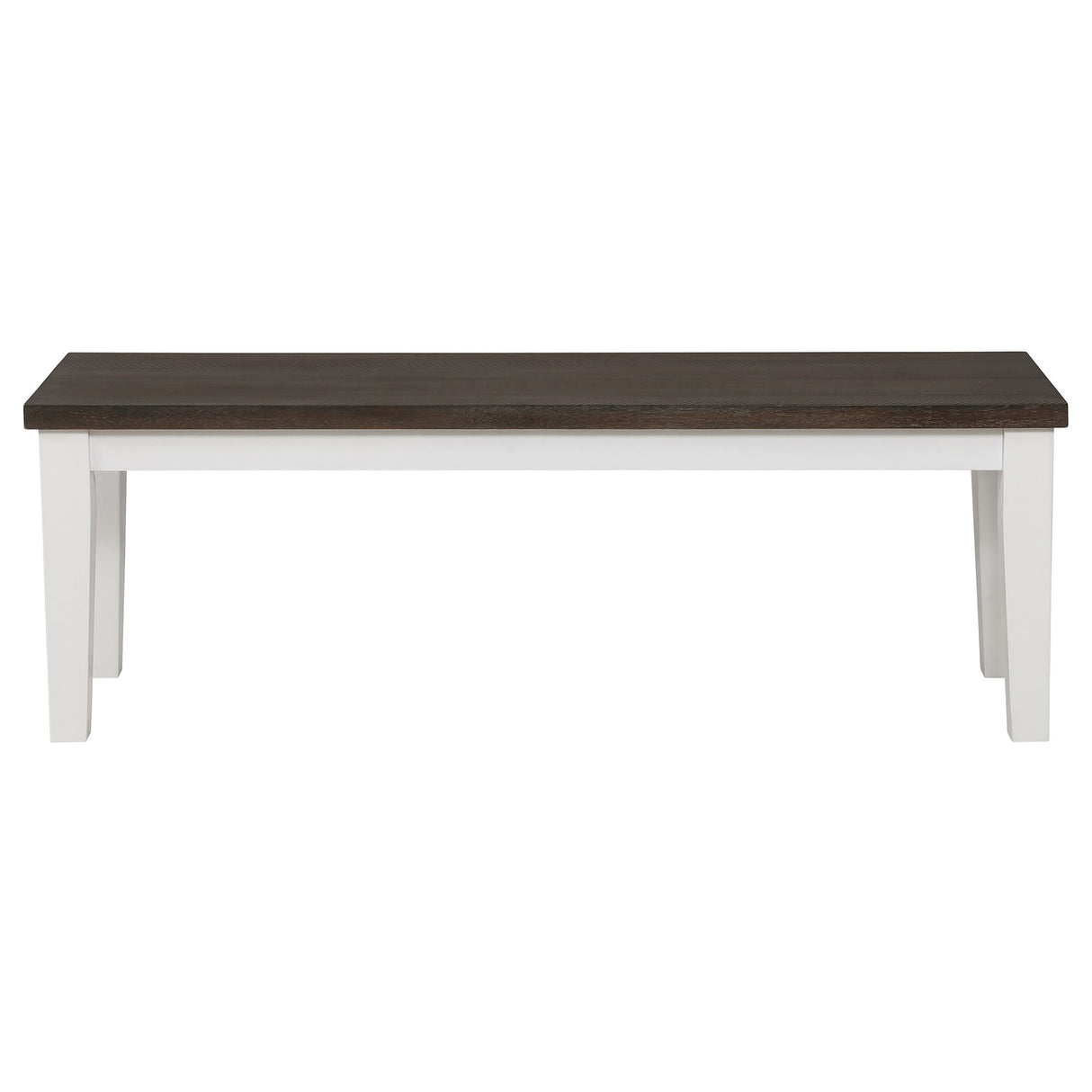 Bench - Kingman Rectangular Bench Espresso and White