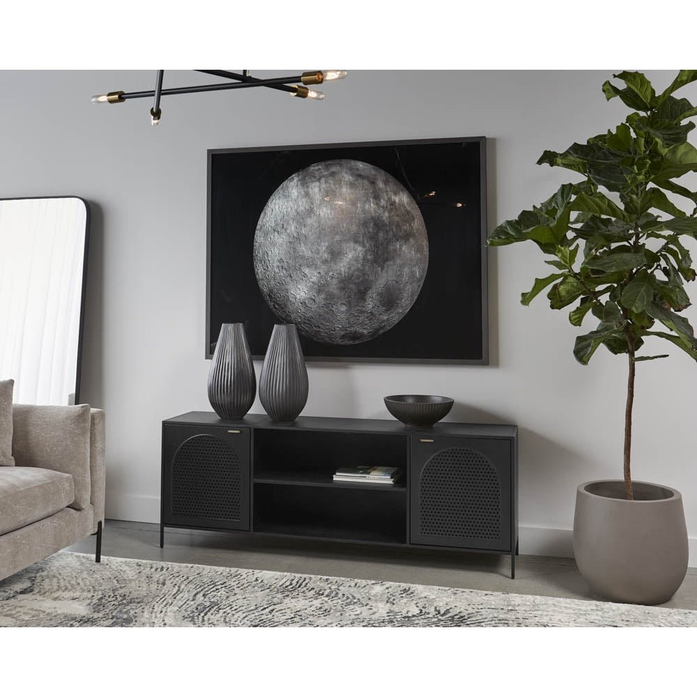 Aziza Media Console And Cabinet | Sunpan - SUNPAN - 109625 - Home Elegance USA - 2