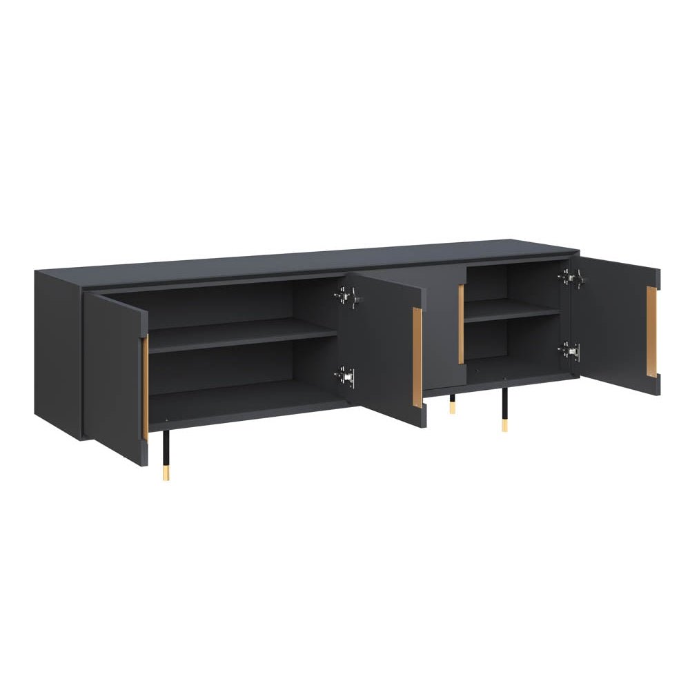 Danbury Media Console And Cabinet | Sunpan - SUNPAN - 109761 - Home Elegance USA - 2