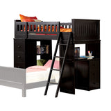 Acme - Willoughby Twin Loft Bed 10980W Black Finish