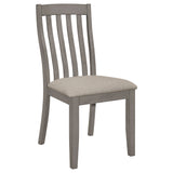 Side Chair - Nogales Slat Back Side Chairs Coastal Grey (Set of 2)