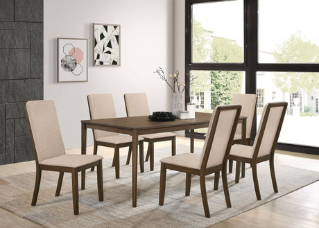 Wethersfield 5 - piece Dining Set Medium Walnut and Latte | Coaster | Home Elegance USA