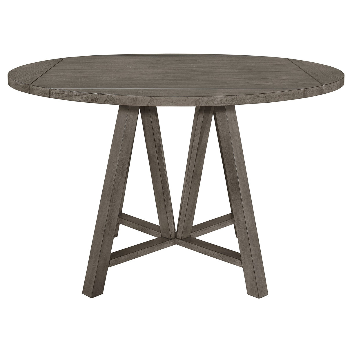 Athens Round Counter Height Table with Drop Leaf Barn Grey | Coaster | Home Elegance USA