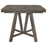 Athens Round Counter Height Table with Drop Leaf Barn Grey | Coaster | Home Elegance USA