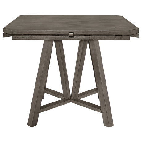 Athens Round Counter Height Table with Drop Leaf Barn Grey | Coaster - 109858 - Home Elegance USA - 6