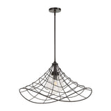 Whirlwind 1 Light Indoor-Outdoor Pendant Dark Bronze - Black by Uttermost - View 6