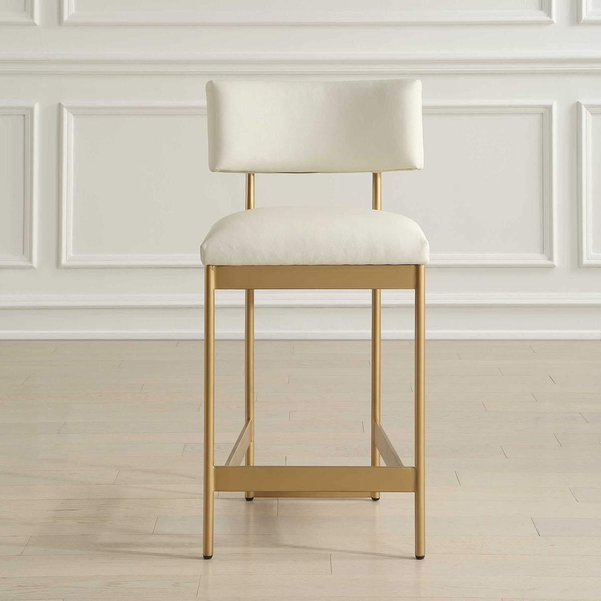 Apsley Counter Stool - Gold / White by Uttermost - View 2