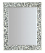 Commerce And Market Tiger Tooth Vertical Mirror - White / Black by Hooker Furniture - View 1