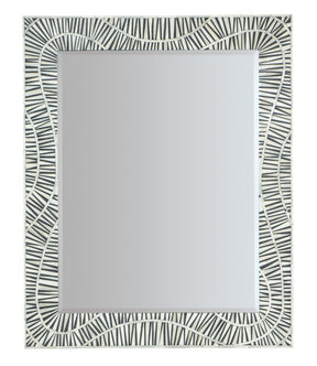 Commerce And Market Tiger Tooth Vertical Mirror - White / Black by Hooker Furniture - View 1